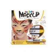 Carioca Mask Up Animals Χρώματα Προσώπου Σετ 3τμχ.