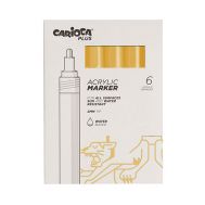 Μαρκαδόρος Ζωγραφικής Carioca Plus Acrylic Marker 19 Gold 1τμχ.