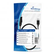 Καλώδιο MediaRange Charge & Sync USB 2.0 to Mini USB 2.0 B Plug 1.0m. (MRCS187)