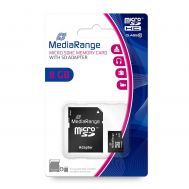 MediaRange Micro SDHC Class 10 With SD Adaptor 8GB (High Capacity) (MR957)