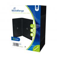 MediaRange DVD Case for 2 Disc 14mm Black 5 Pack MRBOX30-2