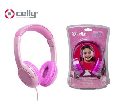 Celly Headset Παιδικό Ροζ