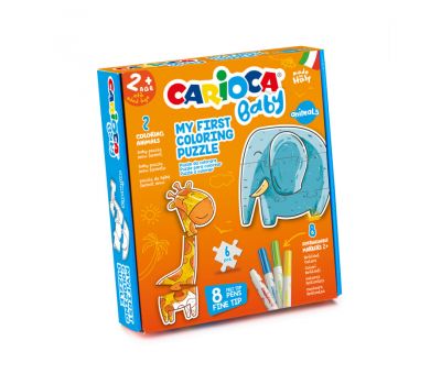 Carioca Σετ Ζωγραφικής Baby +2 Combino Puzzle Animals 20 τεμ. (43079)