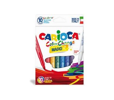 Μαρκαδόροι Carioca Color Change Jumbo Magic 10 Τεμαχίων (42737)