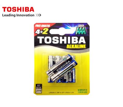 Toshiba Μπαταρίες AAA LR03/1.5V Alkaline Pack 4+2