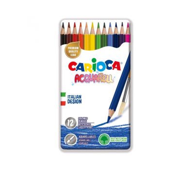 Ξυλομπογιές Carioca Acquarell 12 Χρώματα (42857)